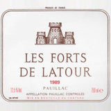 "Château Latour"Les Forts de Latour 1989, Pauillac, France︱"シャトー • ラトゥール"レ • フォール • ド • ラトゥール 1989, ポイヤック, フランス | 750ml
